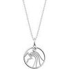 Collier Les Georgettes Collier Verseau argent&eacute; 20mm Blanc