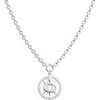 Collier Les Georgettes Collier Oeil argent&eacute; Blanc