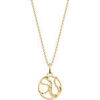 Collier Les Georgettes Collier Reptile dor&eacute; 16mm Jaune