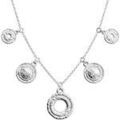 Colliers sur Grenoble : Collier Les Georgettes Collier P&eacute;pite argent&eacute; 20mm Blanc