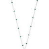 Collier Les Georgettes Collier Les Cadettes chaine bille laque bleu canard