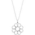 Colliers sur Grenoble : Collier Les Georgettes Collier Arabesque argent&eacute; 25 mm Blanc