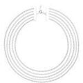 Colliers sur Grenoble : Collier Les Georgettes Collier Rivi&egrave;re argent&eacute; Blanc