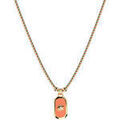 Colliers sur Grenoble : Collier Les Georgettes Collier Les Cadettes Felicidad dor&eacute; m&eacute;daillon soleil corail Jaune