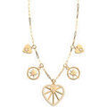 Collier Les Georgettes Collier Coeur C&eacute;leste pampilles Jaune Grenoble