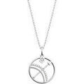 Colliers sur Grenoble : Collier Les Georgettes Collier Sagittaire argent&eacute; 20mm Blanc