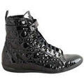 Baskets femme sur Grenoble : Baskets montantes Dior Chaussures &agrave; lacets noires Noir