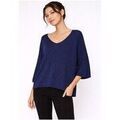 Sweat-shirt Kebello Pull V F, Marine