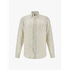 Chemise Paul & Shark Chemise &agrave; rayures beige en lin Beige