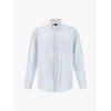 Chemise Paul & Shark Chemise &agrave; rayures bleue en coton Bleu
