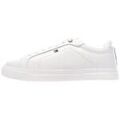 Tennis sur Grenoble : Chaussures Tommy Hilfiger Baskets Sportswear Cuir Synth&eacute;tique Blanc Blanc