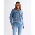 Vestes sur Grenoble : Veste Wrangler 112378319-BLUE BIRD