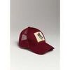 Casquette sae casquette Oki Chef &agrave; Plumes Burgundy Homme Bordeaux