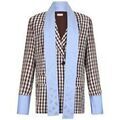 Vestes sur Grenoble : Veste Liu Jo Blazer avec &eacute;charpe bijou Marron