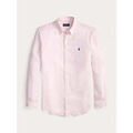 Chemise Ralph Lauren Chemise &agrave; rayures rose en lin Rose Grenoble