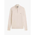 Pull Tommy Hilfiger Pull camionneur beige en coton