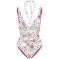 Maillots de bain sur Grenoble : Maillots de bain Liu Jo Maillot de Bain Une-Pi&egrave;ce &agrave; Fleurs Blanc
