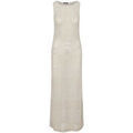 Robes sur Grenoble : Robe Liu Jo Robe longue en maille &agrave; chevrons Beige