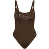 Maillots de bain Liu Jo Maillot de bain une pi&egrave;ce avec logo Marron