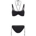 Maillots de bain sur Grenoble : Maillots de bain Liu Jo Haut de bikini &agrave; armatures et culotte Noir