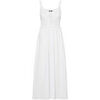 Robe Liu Jo Robe longue avec haut ajour&eacute; Blanc