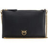 Sac Pinko Clutch noir classique rose