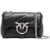 Sac Pinko Rose amour sac b&eacute;b&eacute; argent noir Noir