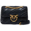 Sac Pinko Sac rose puff mini pli&eacute; noir Noir