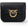 Sac Pinko Mini sac Love Box FL noir et or