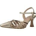 Chaussures &agrave; talons femme sur Grenoble : Chaussures escarpins Joni 24306j Dor&eacute;