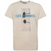 T-shirt Les Hommes t-shirt beige imprimer palmiers