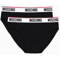 Slips Moschino Lot de deux slips &eacute;lastiques avec logo Noir Grenoble