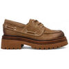 Chaussures bateau Steve Madden Detroit mocassins &agrave; plateforme en daim marron Noir