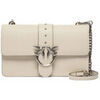 Sac Pinko Sac bandouli&egrave;re Love Medium, blanc et argent Blanc