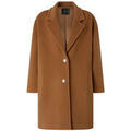 Manteaux sur Grenoble : Manteau Pinko Manteau droit en drap de laine m&eacute;lang&eacute;e Marron