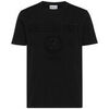 T-shirt John Richmond T-shirt maxi noir &agrave; logo Noir