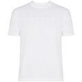 Tee-shirts sur Grenoble : T-shirt John Richmond T-shirt blanc pour homme avec logo caoutchout&eacute; Blanc