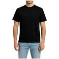 Tee-shirts sur Grenoble : T-shirt John Richmond T-shirt noir pour homme avec logo maxi au dos