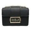Sac a main Ga&Euml;lle Paris Sac &agrave; bandouli&egrave;re noir Mini Ga&euml;lle Paris avec logo dor&eacute; Noir
