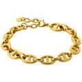 Bracelets sur Grenoble : Bracelets Brillaxis Bracelet maille marine acier dor&eacute; Jaune