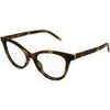 Lunettes de soleil Saint Laurent SL M164 Cadres Optiques, Havana/Transparent, 53 mm