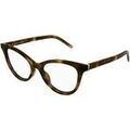 Lunettes de soleil Saint Laurent SL M164 Cadres Optiques, Havana/Transparent, 53 mm Grenoble