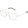 Lunettes de soleil Saint Laurent SL 888 Cadres Optiques, Or/Transparent, 53 mm Dor&eacute;