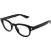 Lunettes de soleil Saint Laurent SL 876 OPT Cadres Optiques, Noir/Transparent, 48 mm
