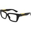 Lunettes de soleil Bottega Veneta BV1455O Cadres Optiques, Noir/Transparent, 52 mm