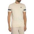 T-shirt Sergio Tacchini T-shirt &agrave; col ras du cou Grello Beige Grenoble