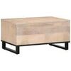 Tables basses VidaXL Table basse Bois de manguier massif Blanc 80x51x40 cm Blanc Unique. . Maison & D&eacute;co > Tables basses.