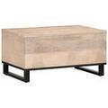 D&eacute;coration sur Grenoble : Tables basses VidaXL Table basse Bois de manguier massif Blanc 80x51x40 cm Blanc Unique. . Maison & D&eacute;co > Tables basses.