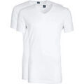 Tee-shirts sur Grenoble : T-shirt Suitable Vibambo T-Shirt Col En V Blanc 2-Pack