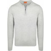 Pull Suitable Crew Zip Merino Gris